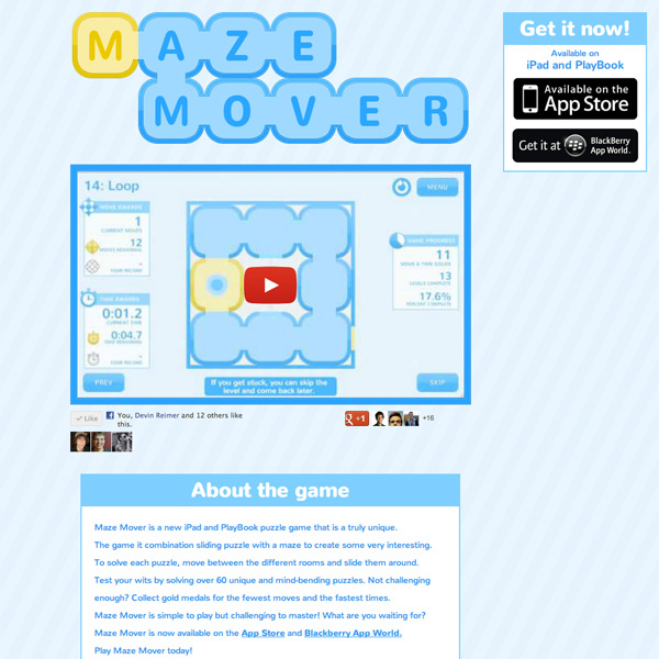 Maze Mover Website